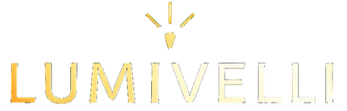Gold 'LUMIVELLI' logo on a white background